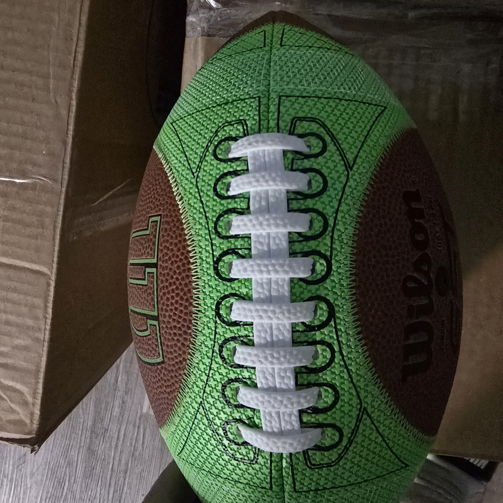 Wilson Green and Brown Football